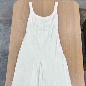 Free People Women’s White Jumper Overall
